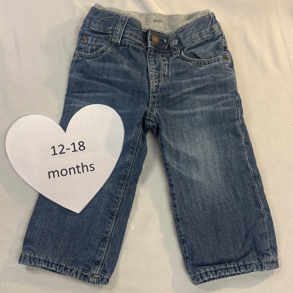 GAP - Classic Blue Denim Kids Jeans Lined with jersey cotton